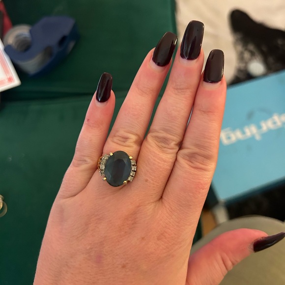 Vintage costume ring size 7 (not real) - Picture 2 of 3